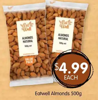 Spudshed Eatwell Almonds 500g offer