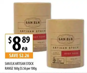 Supabarn San Elk Artisan Stock Range 160g offer