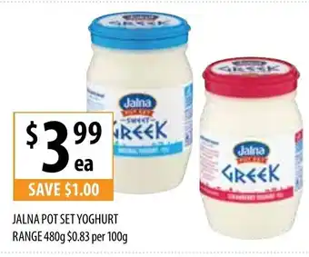 Supabarn Jalna Pot Set Yoghurt Range 480g offer