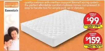 Cheap as Chips Mattress Essentials Queen Size offer