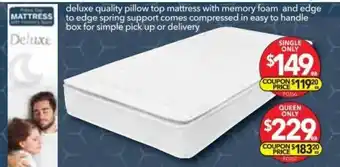 Cheap as Chips Mattress Deluxe Queen Size offer