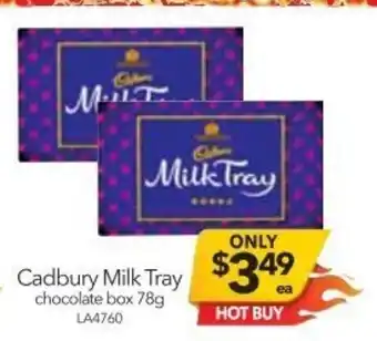 Cheap as Chips Cadbury Milk Tray Chocolate Box 78g offer