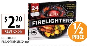 Supabarn Little Lucifer Firelighters Cubes 24 Pack offer