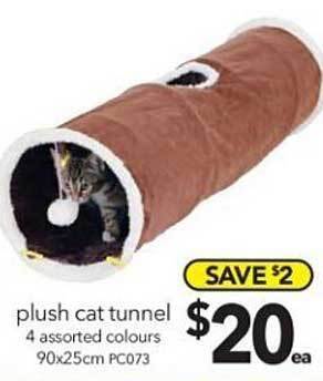 Cheap as Chips Plush Cat Tunnel offer