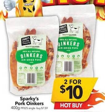 Cheap as Chips Sparky's Pork Oinkers offer