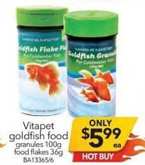 Cheap as Chips Vitapet Goldfish Food offer