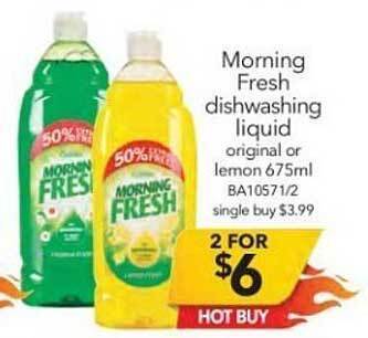 Cheap as Chips Morning Fresh Dishwashing Liquid offer