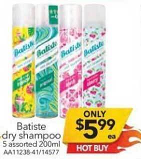 Cheap as Chips Batiste Dry Shampoo offer