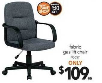 Cheap as Chips Fabric Gas Lift Chair offer
