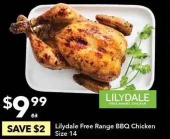 Ritchies Lilydale Free Range Bbq Chicken Size 14 offer
