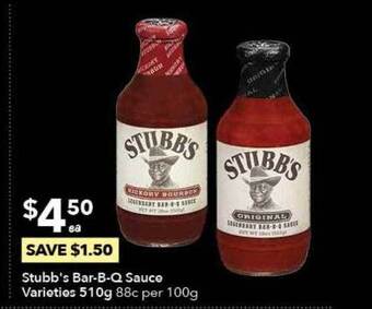 Ritchies Stubb's Bar-b-q Sauce offer