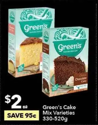 Ritchies Green's Cake Mix offer