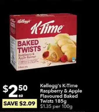 Kellogg's K-time Raspberry & Apple Flavoured Baked Twists