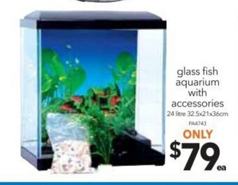 Glass Fish Aquarium With Accessories