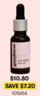 BIG W Goodness Rosehip Oil Nourishing Face Oil 105656 offer
