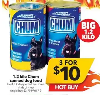 Cheap as Chips 1.2 Kilo Chum Canned Dog Food offer