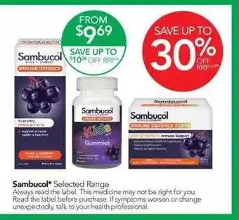 Terry White Sambucol offer