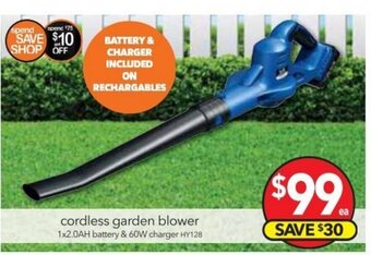 Cheap as Chips Cordless Garden Blower offer