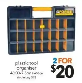 Cheap as Chips Plastic Tool Organizer 46x33x7.5cm offer