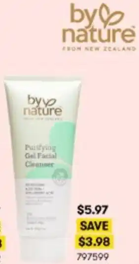 BIG W By Nature Purifying Gel Facial Cleanser 797599 offer