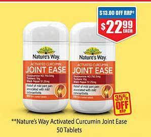 Chemist Warehouse Nature's Way Activated Curcumin Joint Ease offer