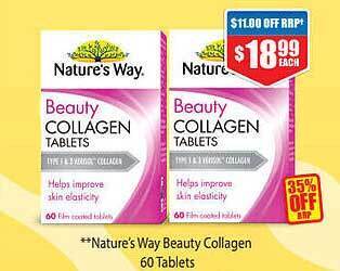 Chemist Warehouse Nature's Way Beauty Collagen 60 Tablets offer