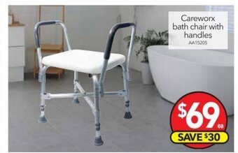Cheap as Chips Careworx Bath Chair with handles offer