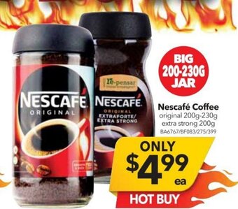 Cheap as Chips Nescafe Coffee Original 200g-230g /Extra Strong 200g offer