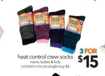 Cheap as Chips Heat Control Crew Socks offer