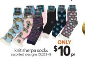 Cheap as Chips Knit Sherpa Socks offer