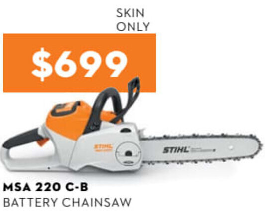 MSA 220 C-B Battery Chainsaw offer at STIHL