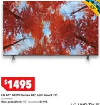 Harvey Norman LG 65" UQ90 Series 4K' LED Smart TV. offer