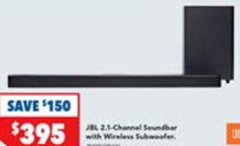 JBL 2.1-Channel Soundbar With Wireless Subwoofer