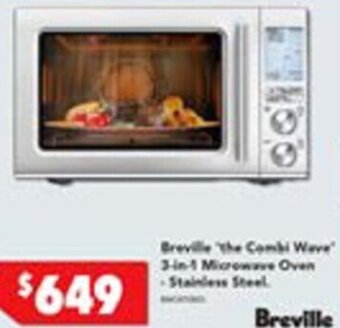 Harvey Norman Breville 'The Combi Wave' 3-In-1 Microwave Oven Stainless Steel. offer