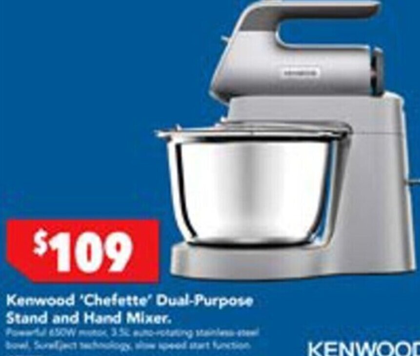 Kenwood 'Chefette' DualPurpose Stand And Hand Mixer. offer at Harvey
