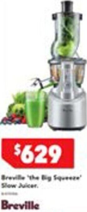 Harvey Norman Breville 'The Big Squeeze' Slow Juicer. offer