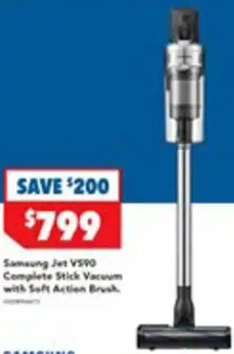 Harvey Norman Samsung Jet V590 Complete Stick Vacuum With Soft Action Brush offer