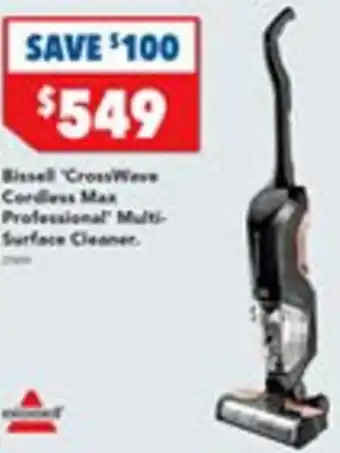 Harvey Norman Bissell 'CrossWave Cordless Max Professional' Multi Surface Cleaner. offer