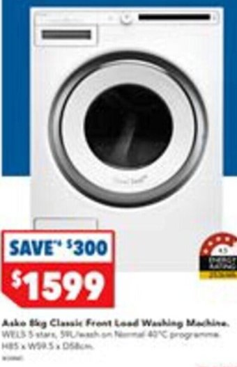 Harvey Norman Asko 8kg Classic Front Load Washing Machine. offer