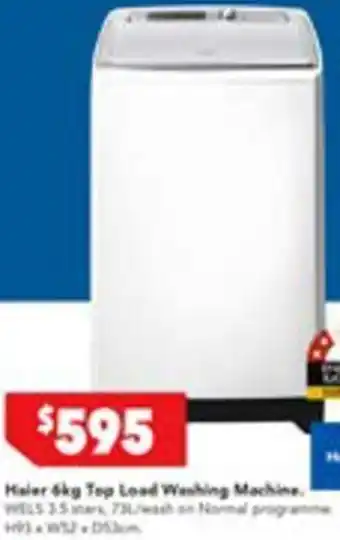Haier 4kg Top Load Washing Machine.
