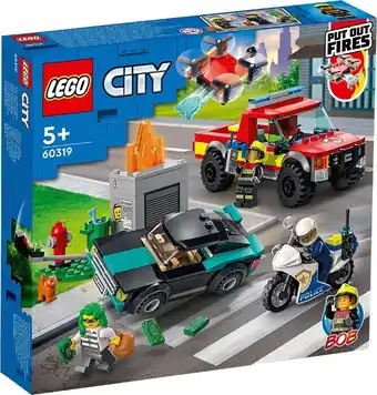 Myer LEGO City Fire Rescue Police Chase 60319 offer