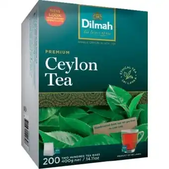 Dilmah Premium Quality Tea Cup Bags 200 Pack