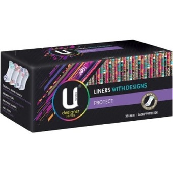 IGA U By Kotex Designer Series Panty Liners with Designs 30 Pack offer
