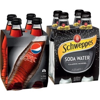 IGA Pepsi Max Cola or Schweppes Mixers 4x300mL Selected Varieties offer