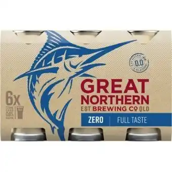 IGA Great Northern Zero 6x375mL offer