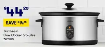 BIG W Sunbeam Slow Cooker 7425325 offer