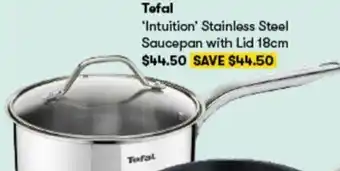 BIG W Tefal Intuition Stainless Steel Saucepan offer