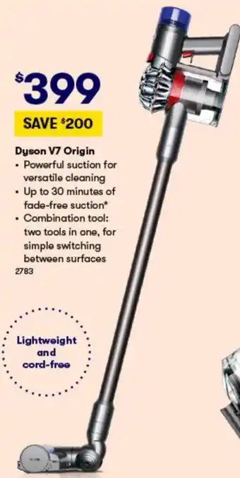 BIG W Dyson V7 Origin 2783 offer