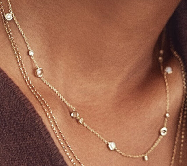 Diamonds, Opal \u0026 10kt Gold Necklace 