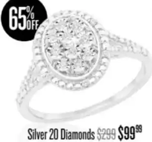 Shiels Silver 20 Diamonds offer
